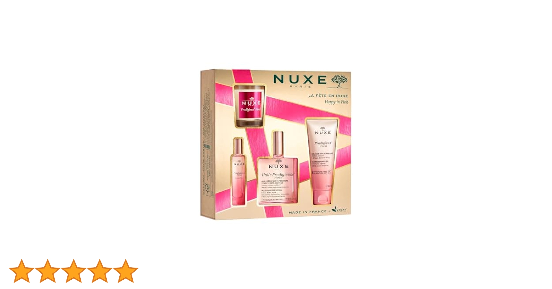 NUXE Happy in Pink Set (Huile Prodigieuse Florale 100ml +